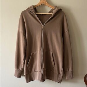 Zara Oversized Zip-Up Hoodie